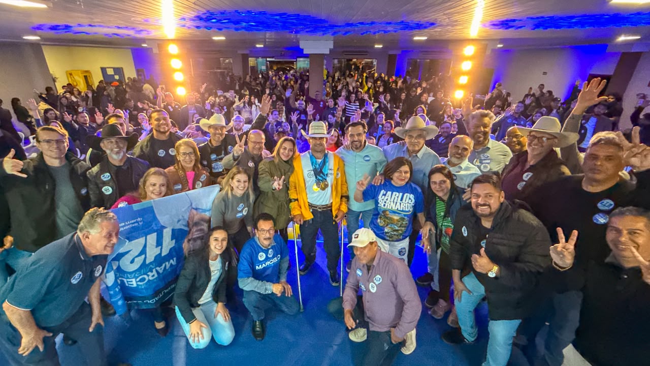 Em Dourados, Professor Marcelo Miranda mostra força e reúne lideranças em grande encontro político